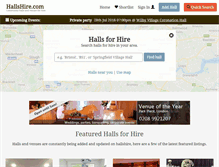 Tablet Screenshot of hallshire.com